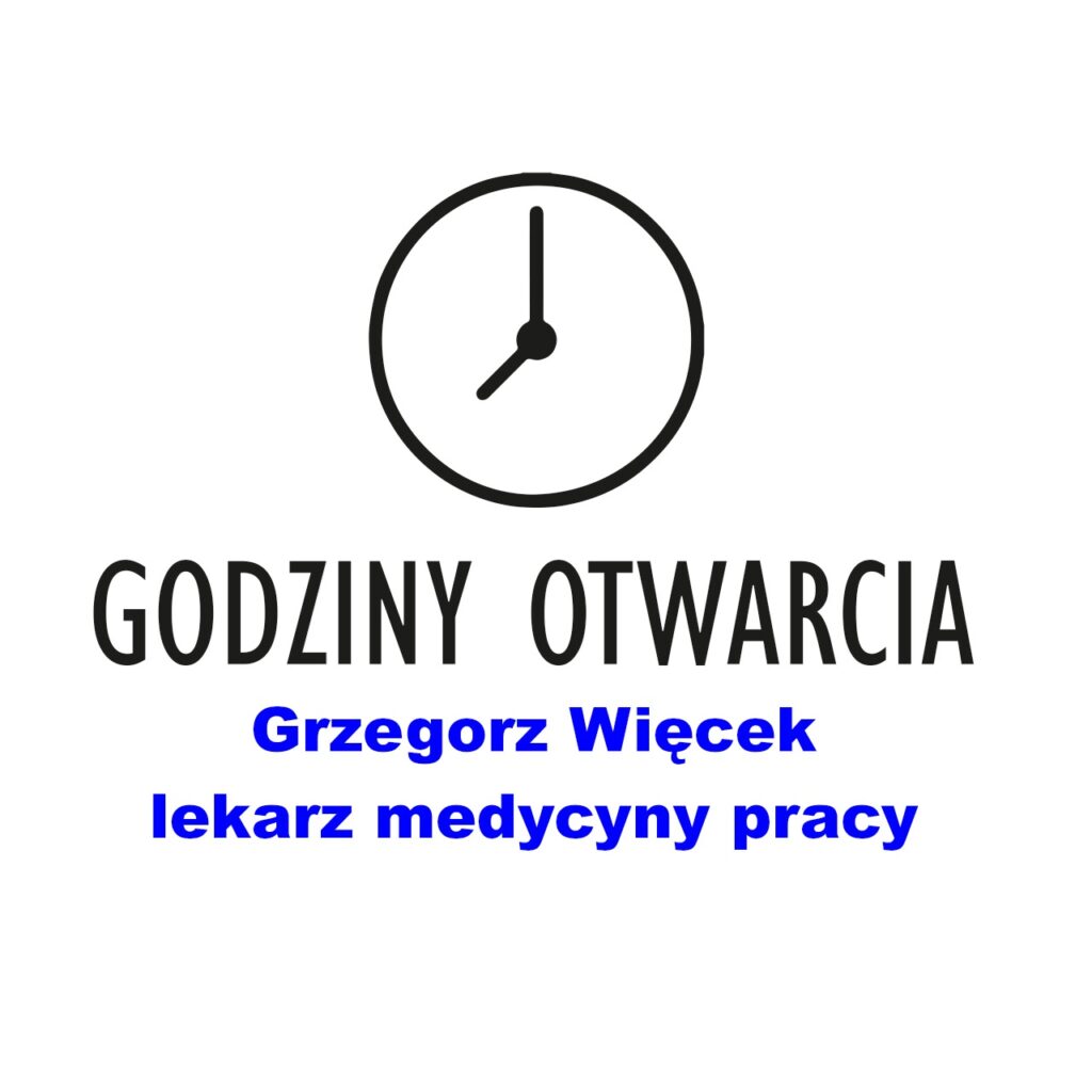 lekarz medycyny pracy Grzegorz Więcek Olsztyn godziny otwarcia